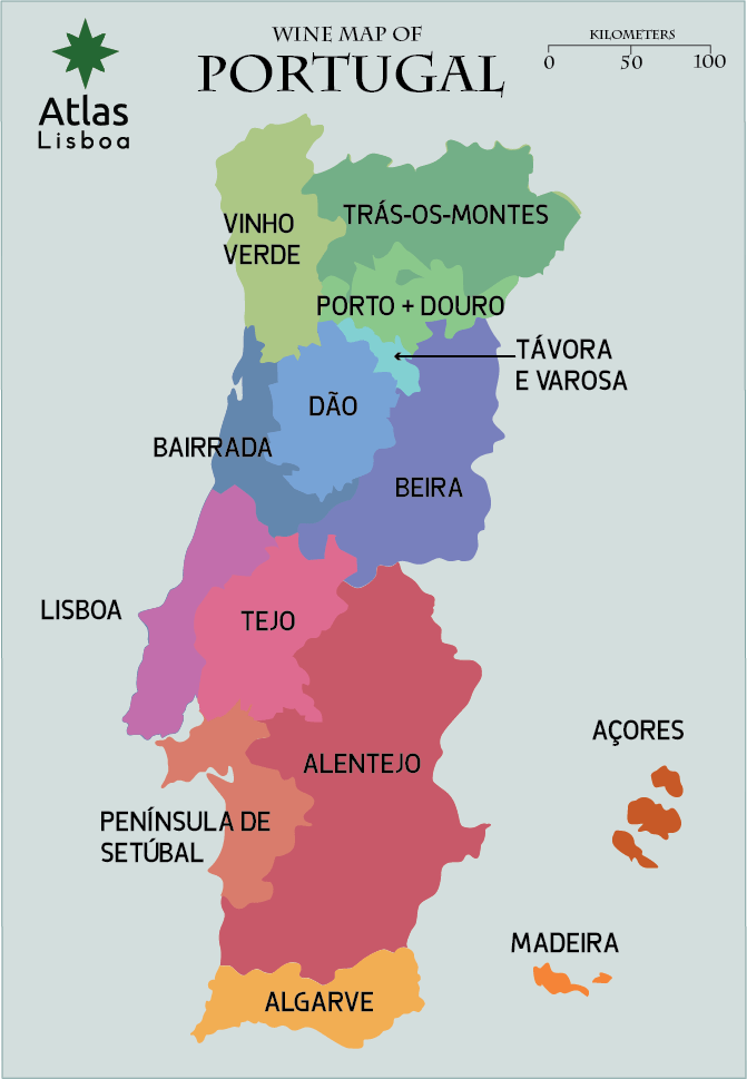 Wines of Portugal, Wine Map 