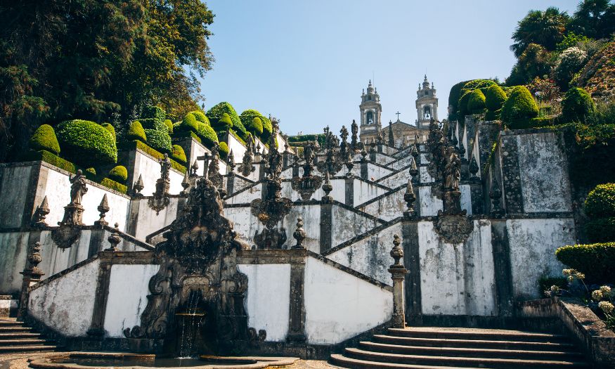 A view of the Sanctuary of Bom Jesus do Monte