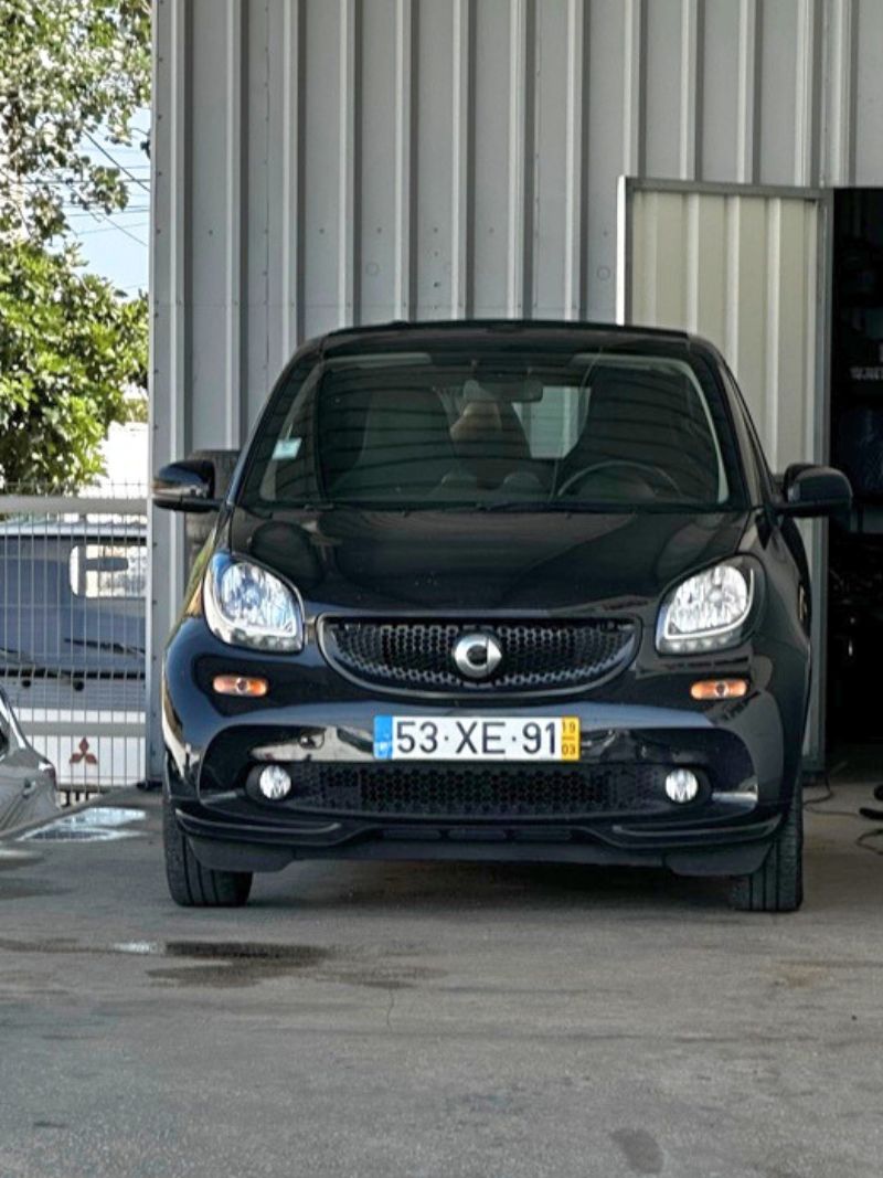 Driving in Portugal is much easier with a smaller car, like this 2-door SMART car