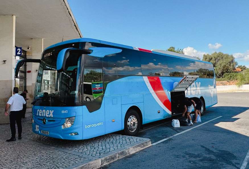 bus in a bus station in the Algarve 