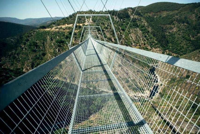 Arouca 516 suspension bridge in the municipality of Arouca, North of Portugal