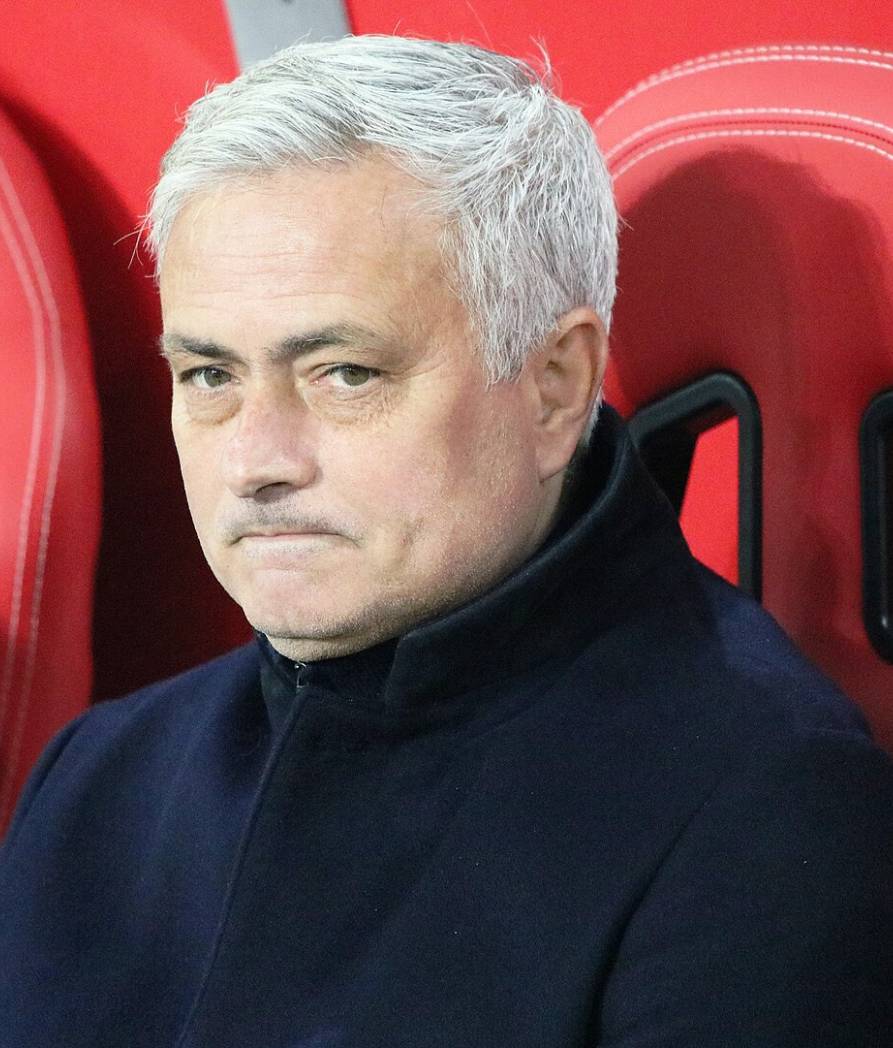 José Mourinho looking at the camera, one of the most famous people from Portugal. 